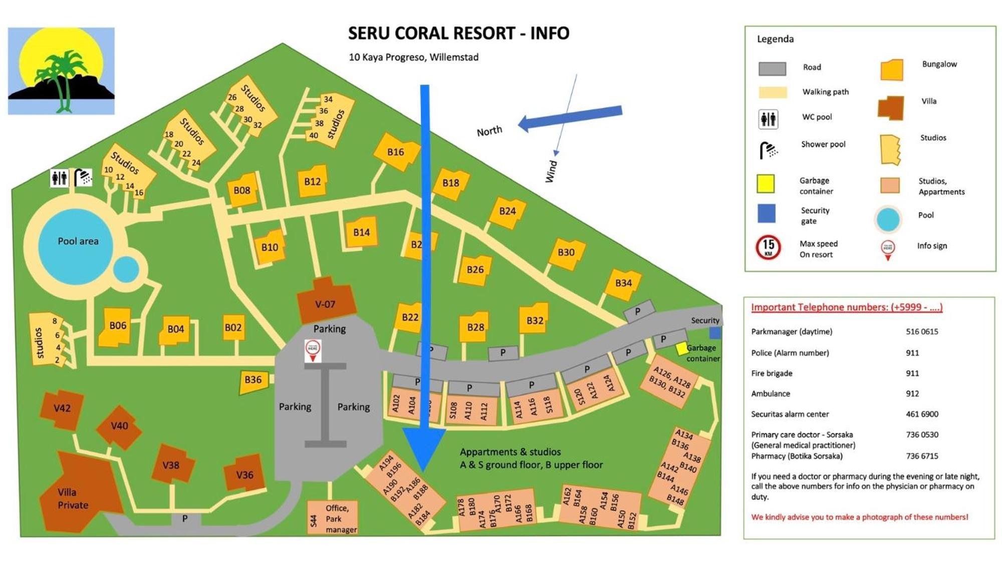Kas Di Bami A-186 Op Seru Coral Resort - Ruim Appartement Met Groot Zwembad En Tropische Tuin Willemstad Exterior foto